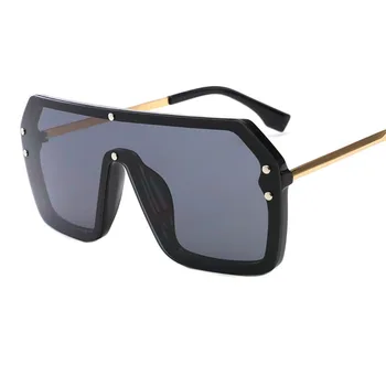Prabangus Kvadratinis Veidrodis Danga, Akiniai nuo saulės Vyrams, Moterims, Madingų Atspalvių Derliaus pilotas vyriškas UV400 akiniai