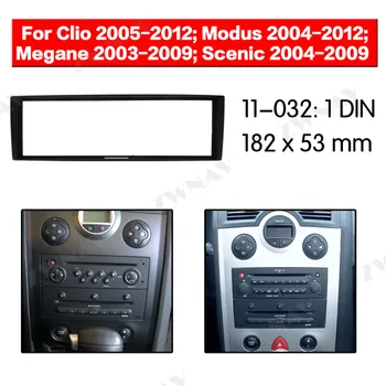 Prietaisų skydelio radijo RENAULT MEGANE 2003-2009/RENAULT Clio 2005-20121DIN dvd grotuvas Fasciją Stereofoninis Radijas automobilių Brūkšnys įrengimas