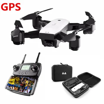 Profesionalų Fotoaparatą, Drone Dvigubai 1080P GPS Quadcopter FPV RC Drone S20 Su Live Video Ir Grįžti Namo, Sulankstomas RC Quadrocopter