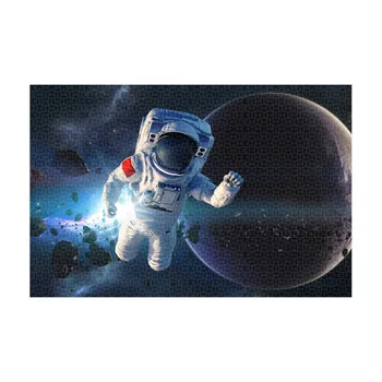 Puzzle 1000 Gabalas Vaikai IQ besivystančių žaislai astronautas visatos modelis Dėlionė Įdomus Suaugusiems vaikams Žaislai lašas laivas 2020 m.