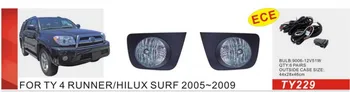 Qirun priešrūkinis žibintas asamblėjos žibintai+apima+laidai+jungiklis Toyota 4 RUNNER/HILUX SURF 2005-2009 m.
