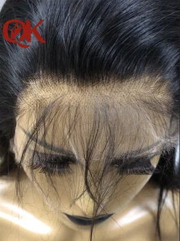 QueenKing Plaukų Invisiable Skaidrus 13x6 Super Fine HD Nėriniai Priekinio Perukai Brazilijos Tiesiai Juoda Nėrinių Priekyje Žmogaus Plaukų Perukai