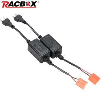RACBOX Klaidų Canbus Dekoderis LED Automobilių Žibintų Lemputės Rinkiniai VISUREIGIS Rūko Žibintai H4, H7, H11 H13 9005/HB3 9006/HB4