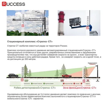Ruccess Anti Radaro Detektorius su GPS Greičio matavimo vaizdo kamerų Detektorius Paslėptas Dizainas 360 Laipsnių X Ka L CT 2 in 1 Automobilis Detektorius, skirtas Rusija