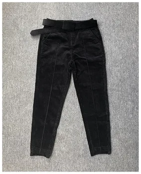 Rudenį, Žiemą Aukštos Kokybės Kelnės Moterims, Kelnės Velvetas Moterų Pantalon Femme Atsitiktinis Haremo Kelnės, Diržas Sweatpants HK225