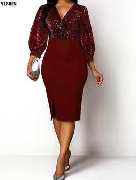 S-5XL Afrikos Suknelė Afrikos Suknelės Moterims, Elegantiškas Dashiki heidi bazin Blizgučiais Bodycon Suknelė Vestido Africano Skraiste Ponios Drabužiai