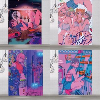 Sailor moon anime gobelenas mielas Pliušinis sienų dekoras bendrabučio kambarį dekoruoti rožinės spalvos gobelenas kolegijos bendrabučio estetinės tapestrys 2020 naujas