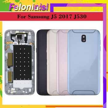Samsung Galaxy J5 Pro 2017 J530 J530F SM-J530F J530FM Korpusas Baterijos dangtelis Kadrą Galinį Dangtelį Atveju, Važiuoklės Shell Replacent