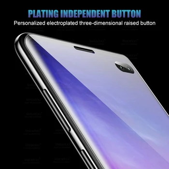 Samsung galaxy s plius 10 atveju traukos flip case for samsung s10 plus e s10plus s10e priekiniai+atgal grūdintas stiklas