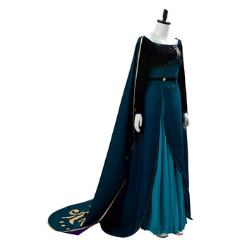 (Sandėlyje) Karalienė Ana Cosplay Karūnavimo Suknelė Suknelė Kostiumas Tamsiai Žalia Halloween Carnival Šalies Kostiumų Suaugusiųjų Mergaitės Suknelė