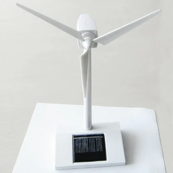Saulės energija Varomas 3D vėjo malūnas Surinkto Modelio Švietimo Įdomus Vaikams, Žaislų, Dovanų Vėjo Turbinų Balta Vaikams, Vaikų Žaislai