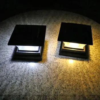 Saulės Energijos LED Ramstis Lempos Lauko Sodo Tvora Lempos Kieme Po Bžūp Žibintai
