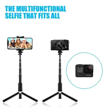 Selfie Stick Trikojo, Visi 1 Nešiojamų Ištraukiamas Selfie Klijuoti su Bluetooth Nuotolinio & Užpildyti Šviesos, Suderinamo 
