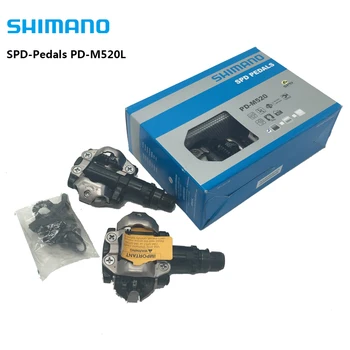 Shimano PD-M520L SPD Pedalų MTB Kalnų Dviračių Savaiminio Fiksavimo Clipless Pedalai SU Trinkeles PD22