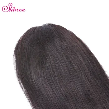 Shireen Tiesiai Žmogaus Plaukų Pratęsimo Brazilijos Plaukų Clip-in Išplėtimo Drawnstring plaukai surišti į uodegą Remy Plaukų 12-22 Cm