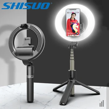 SHISUO L07 LED Šviesos Žiedas su Stovu Selfie-žiedas 