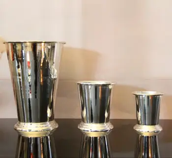 Sidabro/aukso spalvos metalo mini gėlių vaza mados vaza vestuvių prekių rekvizitai namų puošybai biuro stalo balkonas ping