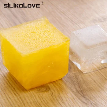 SILIKOLOVE 6 Ertmės 3d magija didelis silikono ice cube maker pelėsių Square 