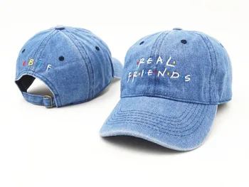 Siuvinėjimo tikras draugas džinsinio skrybėlę unisex tėtis skrybėlių mados vasaros snapback beisbolo kepuraitę žvejybos kaulų moterys vyrai