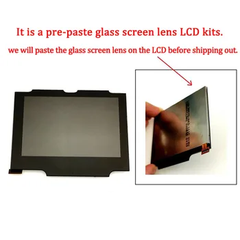 Skaidrios iš Anksto Supjaustytos Shell Atveju su V2 IPS Ekranas LCD Rinkiniai GBA SP SFC Shell Aišku gba sp konsolės ips v2 foninio Apšvietimo Ekranas