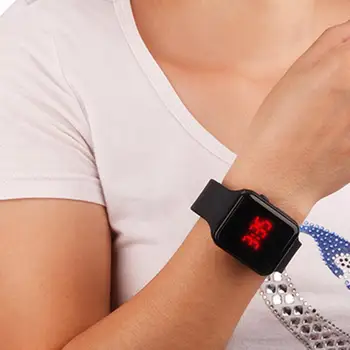 Skaitmeninis Žiūrėti Vyrų, Moterų Sporto LED Laikrodžiai Silikono Elektroninių Spalvingi Laikrodžiai Elektroninis Laikrodis skaitmeninis Mados Laikrodis