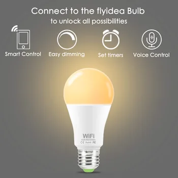 Smart Wifi LED Lempos, E27/B22 Nuotolinio Valdymo pulto Led Lemputė e27 Wifi Lemputės Darbo su 