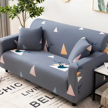 Sofa padengti audiniai keturis sezonus elastinga sofa apima universaliųjų L-formos porankiai padengti vieno / dviejų / trijų sėdynė / keturios sėdynės