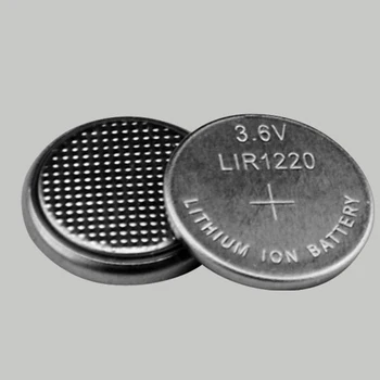 Soravess 5VNT 3,6 V LIR1220 Lithiium lir Jonų Baterija 10mAH Li-ion mygtuką moneta ląstelių pakeisti už CR1220 CR 1220