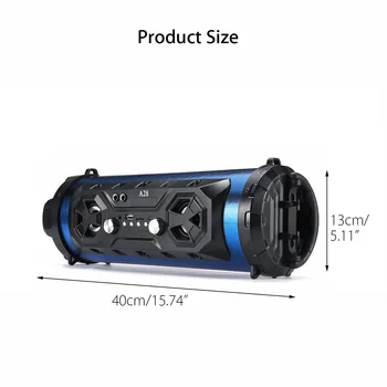 Spalvinga LED Šviesos Portable bluetooth Speaker Galingas Bevielio Lauko Garsiakalbio Kempingai Šalis žemų dažnių garsiakalbis Surround Muzikos Boombox