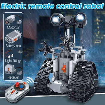 SS įrangos pardavimas, biuro įrangos RC Robotas Elektros Nuotolinio Valdymo Pažangi Statyba Blokai Rinkiniai Plytų Klasikinis Modelis Vaikams, Žaislai Vaikams, Dovana