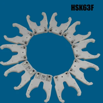 Standartinis HSK63F įrankių laikiklis apkaba, geležies+ABS liepsna įrodymas, gumos HSK63F įrankio laikiklis