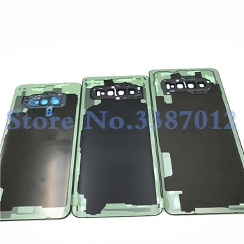 Stiklo Baterijos Dangtelį Durų Būsto Atveju, Samsung Galaxy S10 Plius S10 S10e S10+ G970 G9730 G9750 Su Fotoaparato objektyvą