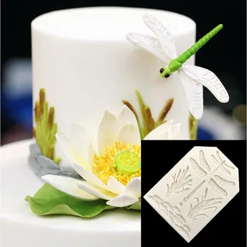 Sugarcraft dragonfly Silikono formos minkštas pelėsių tortas dekoravimo priemonės šokolado gumpaste pelėsių