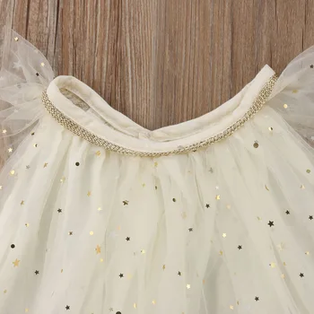 Suknelė 2018 Naujas Prekės Ženklas Baby Girl Inscenizacija Šalis, O-Kaklo Mielas Princesė Rankovių Nėrinių Tutu Sukneles