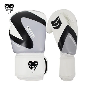 SUOTF Juodas ir baltas paukštis pusė remiasi į bokso naudotis sporto MMA pirštinės Tiger Muay Thai daiktadėžė pagalvėlės sanda kovoti