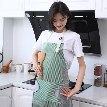 Super storas dilimui rankų darbo virtuvės prijuostė moterų atsparus vandeniui ir aliejui-įrodymas, rankovių darbo drabužiai maisto gaminimas gali nuvalykite rankas