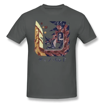T Marškinėliai Vyrams Pasaulyje Iceborne Glavenus Kanji T-shirt Tėvo Diena Viršūnes monster hunter ARPG PS4 ŽAIDIMŲ ŽAIDĖJAS Grynos Medvilnės Tees