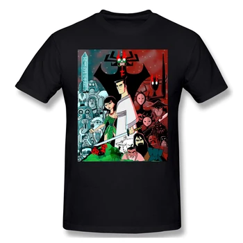 T-Shirt Vyrams Samurajus Finale Medvilnės Samurai Jack Marškinėliai 6XL Juokinga Plius Dydis Drabužiai