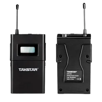Takstar WPM 200 UHF wireless stebėjimo sistemos stereo belaidė laisvų rankų įranga etape stebi, 1 Siųstuvas + 6 Imtuvai 6 In-Ear Ausinės