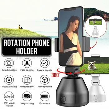 Telefonas Gimbal Stabilizatorius Automatinis, Veido Sekimo Smart Fotografavimo Turėtojas 360 Pasukimo Telefono Gimbal už Gyvus Vlog Vaizdo Įrašymo