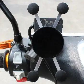Telefono Laikiklis Motociklo USB Įkrovimo Laikiklis Universalus 360 Laipsnių Reguliuojamas Dviratį Dviračių Motorinių Veidrodis Rankena Rankena