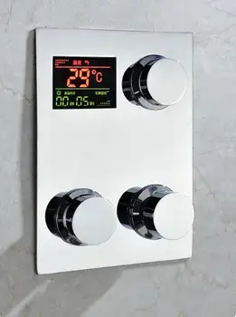 Termostatiniai dušo maišytuvas, Temparature Ekranas.Skaitmeninis inwall termostatiniai dušo maišymo vožtuvu maišytuvas maišytuvas bakstelėkite su skystųjų kristalų ekranas