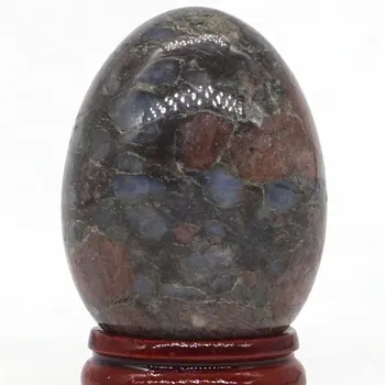 Texas Llanite Blue Opal Srityje Kiaušinių Gydymo Reiki Amatų Masažas Piršto Naudotis Feifanstyle natūralaus akmens mineralų 35x48MM