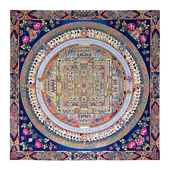 Tibeto Budistų Thangka Mandala Tibeto Budistų FrescoLiving Kambario Apdaila