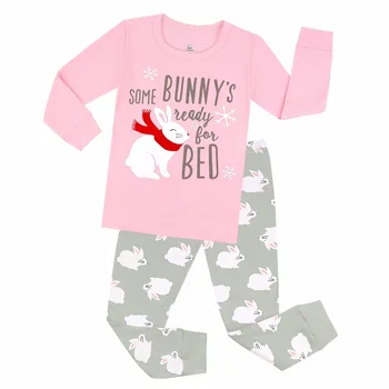 TINOLULING 100 medvilnės mergaičių naktiniai marškiniai, pižamos vaikams triušis animacinių filmų sleepwear pižamos kūdikių pižamos vaikams drabužių katytė pajama pijamas