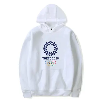 Tokijo Olimpinių Žaidynių Vyrų, Moterų, Hoodies Palaidinukė Harajuku Spausdinti Prarasti Viršūnes Šiltas Laiškas Modelis Mados Rudens-Žiemos Puloveriai