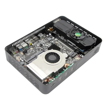 Topton Mini Žaidimų PC I7 8700 i5 9400F GTX1050TI 4G Nvidia GPU Win10 Pro Barebone Nettop Linux Desktop Kompiuterio WiFi 2*kaip hdmi2.0