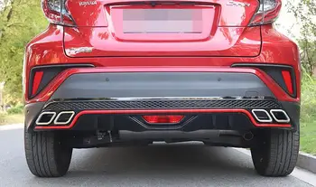Toyota CHR Kūno komplektas, spoileris, 2018-2020 Už CH-R Atgal ABS Galinis lip galinis spoileris Bamperio Difuzorius Buferiai Raštas