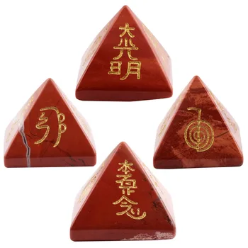 TUMBEELLUWA Graviruotas Usui Reiki Simboliu Piramidės Gydymo Chakra Meditacijos Balansavimo Energijos Kristalas