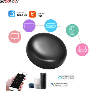 Tuya WiFi Smart infraraudonųjų SPINDULIŲ Nuotolinio valdymo pultelis Smart Home Suderinama su Alexa, Google Asistentas, Smart Gyvenimo kontroliuoti savo TV, oro con